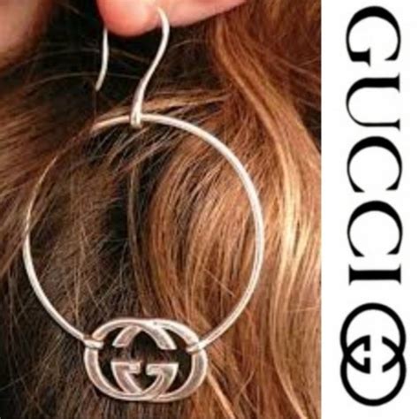 gucci britt hoop earrings|gucci interlocking earrings.